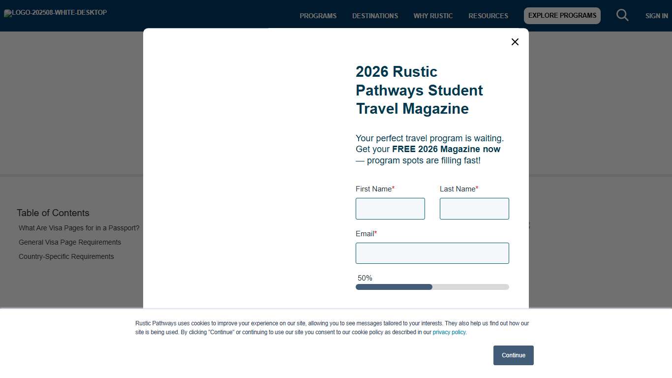 Blank Visa Page Requirements for International Travel in 2026