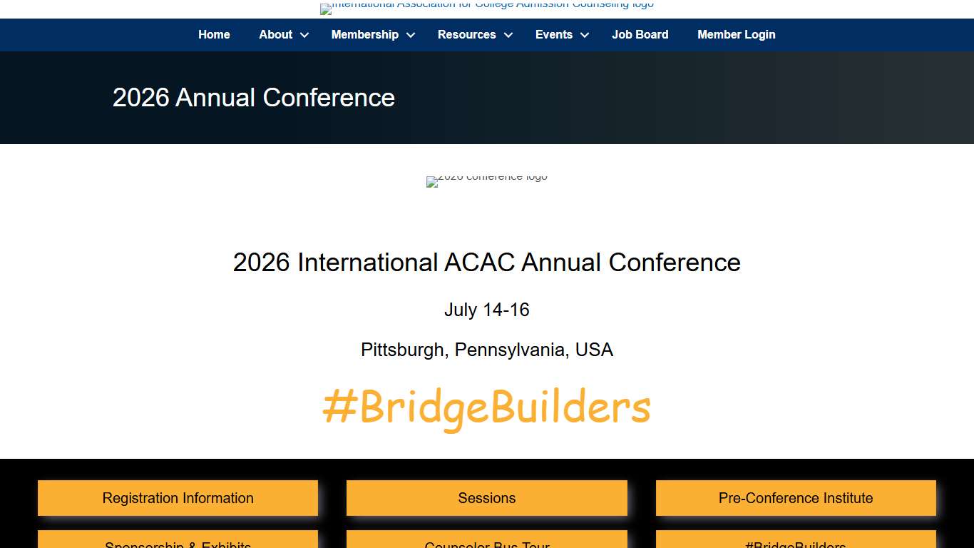 2026 Annual Conference - International Association for College Admission Counseling
